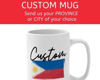 Custom Philippines Filipino Mug 15oz, Filipino Gift, Pinay, Filipina, Philippines Mug