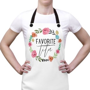 Favorite Tita Filipino Polyester Apron, Filipino Apron, Filipina Apron, Pinay Apron, Filipino Gift, Philippines Gift, Filipino Tita