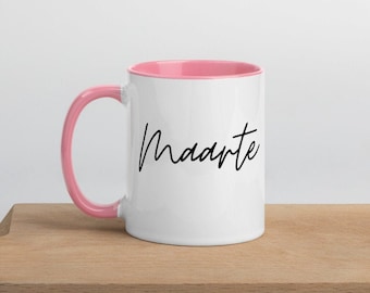 Maarte Filippino Funny Ceramic 11 oz. Tazza con colore all'interno