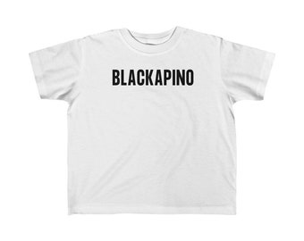 Blackapino Toddler 2T - 6T Filipino Unisex Toddler T-shirt, Filipino Kids Shirt, Filipino T-shirt