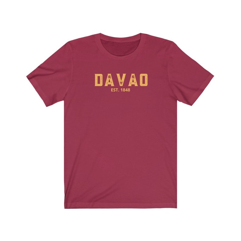 Davao Philippines Unisex T-shirt, Filipino T-shirt, Philippines T-shirt, Pinoy T-shirt, Pinay T-shirt, Pilipino T-shirt Cardinal