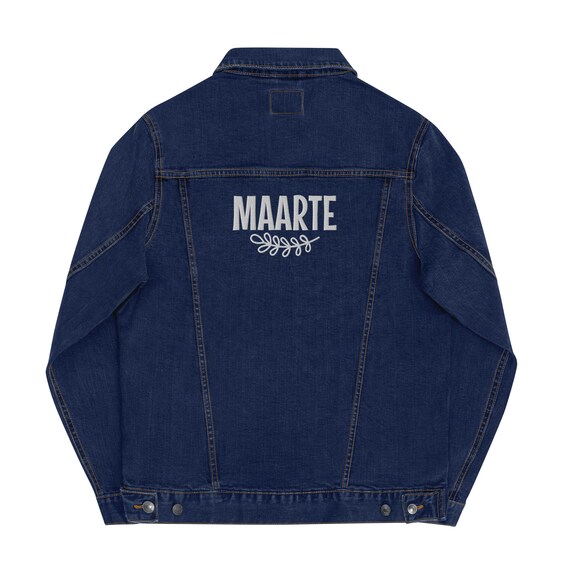 Maarte Unisex Embroidered Denim Jacket 