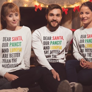 Filipino Funny Christmas Crewneck Sweatshirt, Filipino Sweatshirt, Filipino Crewneck, Filipino Pullover, Pinoy, Pinay, Filipina, Filipinx