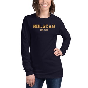 Bulacan Unisex Long Sleeve Tee, Filipino Long Sleeve Tee, Pinay, Filipina, Philippines