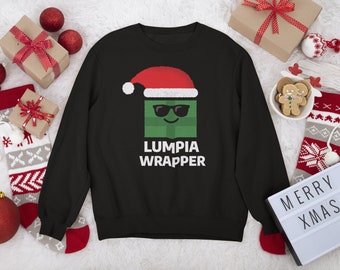 Lumpia Filipino Funny Unisex Ugly Christmas Sweater, Filipino Sweatshirt, Filipina, Filipinx, Tagalog Shirt, Filipino Christmas