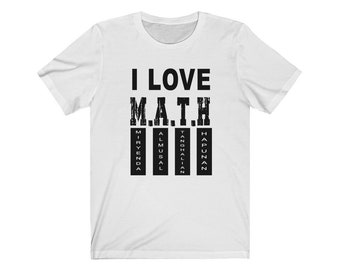 I Love Math Funny Filipino Unisex T-shirt, Funny Filipino, Filipino T-shirt, Pinoy T-shirt, Pinay T-shirt, Philippines, Filipino Clothing