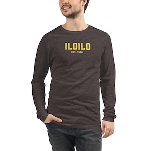 Iloilo Unisex Long Sleeve Tee, Filipino Long Sleeve Tee, Pinay, Filipina, Philippines