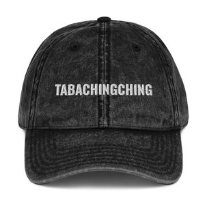 Tabachingching Filipino Embroidered Vintage Cotton Twill Cap, Filipino Cap, Filipina Cap, Philippines Cap, Filipino Hat