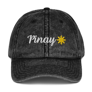Pinay Filipino Vintage Cotton Twill Cap, Berretto filippino, Berretto filippino, Cappuccio filippine