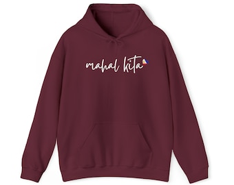 Mahal Kita Unisex Filipino Hoodie, Filipino Hoodie, Filipino Sweatshirt, Filipino Hoodie, Pinay Hoodie, Philippines Hoodie
