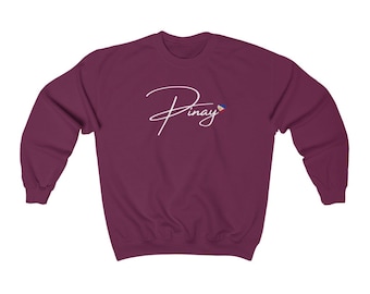 Pinay Filipino Unisex Crewneck Sweatshirt, Filipino Sweatshirt, Filipina Sweatshirt, Pinay Sweatshirt