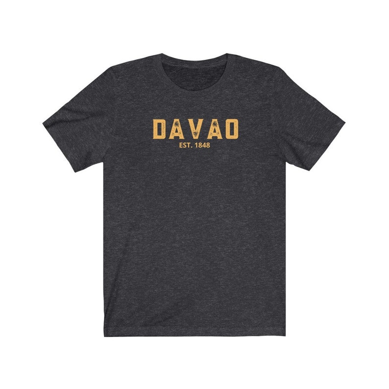 Davao Philippines Unisex T-shirt, Filipino T-shirt, Philippines T-shirt, Pinoy T-shirt, Pinay T-shirt, Pilipino T-shirt Dark Grey Heather