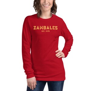 Zambales Unisex Long Sleeve Tee, Filipino Long Sleeve Tee, Pinay, Filipina, Philippines