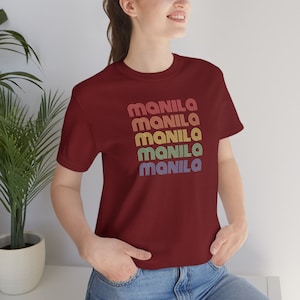 Colorful Manila T-shirt, Manila Philippines, Filipino T-shirt, Pinoy, Pinay, Pilipino, Pilipinas, Philippines T-shirt