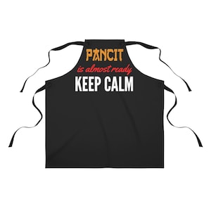 Pancit Filipino Polyester Apron, Filipino Pancit Apron, Pancit Apron, Filipino Apron, Filipino Gift, Philippines Gift, Funny Filipino
