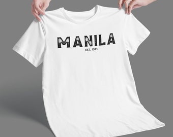 Manila Philippines Unisex T-shirt, Filipino T-shirt, Philippines T-shirt, Pinoy T-shirt, Pinay T-shirt, Pilipino T-shirt