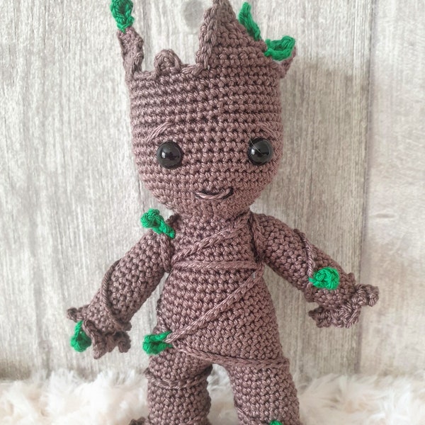 Baby Groot Amigurumi Häkel Anleitung