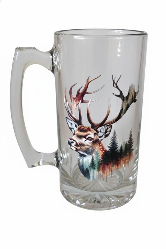 25-ounce glass Deer Mug