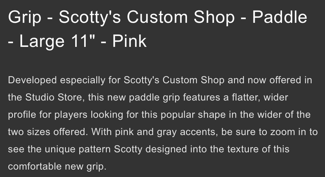 Poignée De Putter Scotty Cameron – Oversize, Rose, Paddle, Custom Shop – Neuve