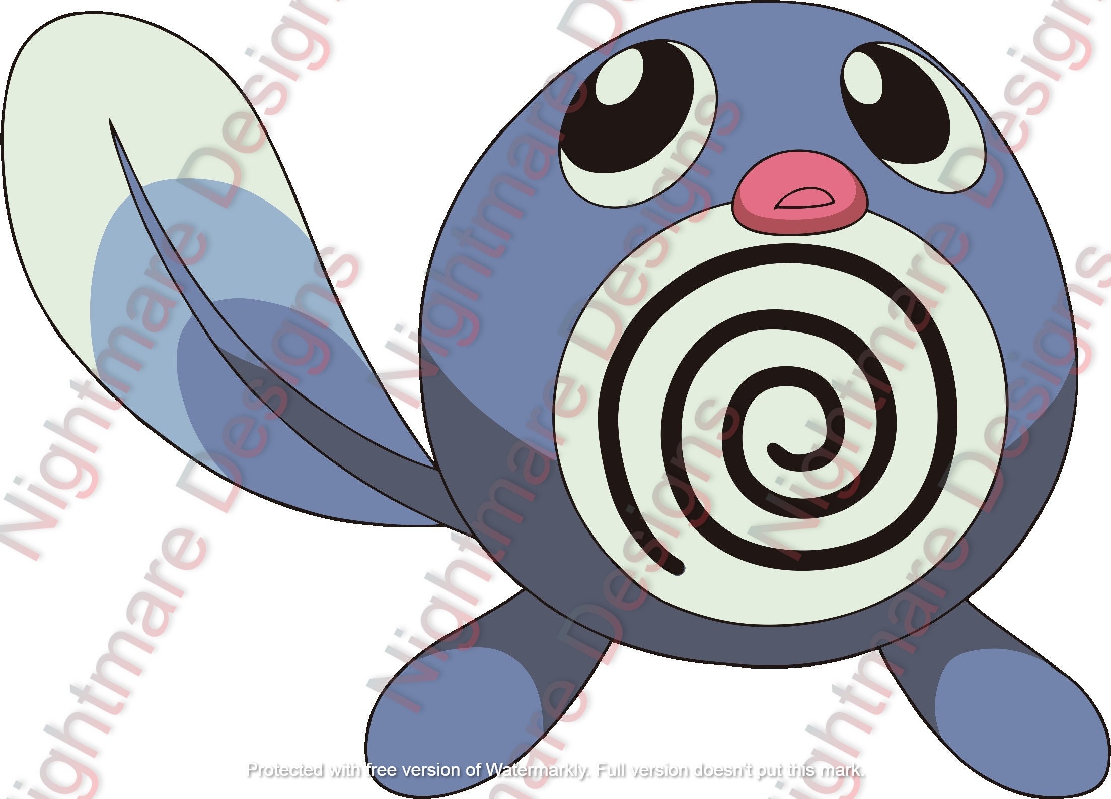 Pokemon Poliwag Water Type Generation 1 Svg PNG JPG Cricut - Etsy Hong Kong