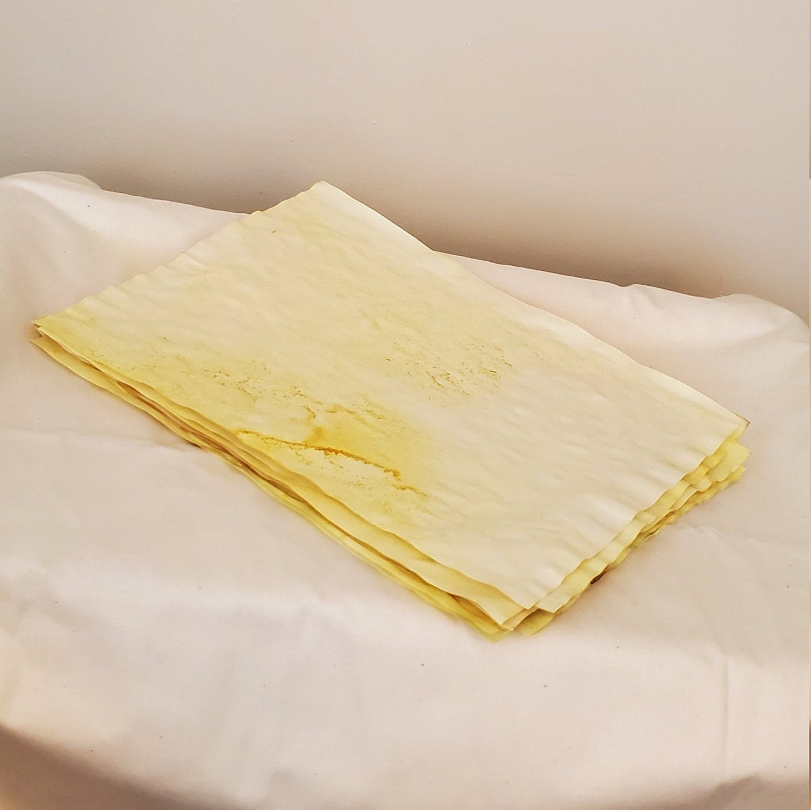 Turmeric Stained Paper 8 Page Etsy