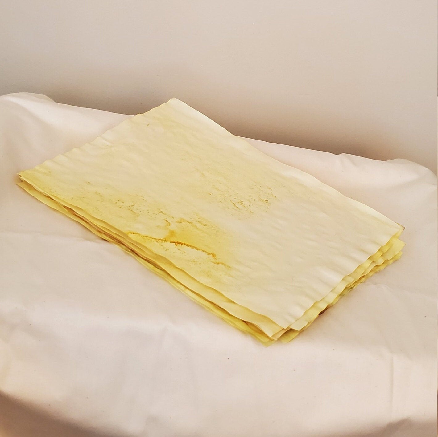 Turmeric Stained Paper 8 Page Etsy