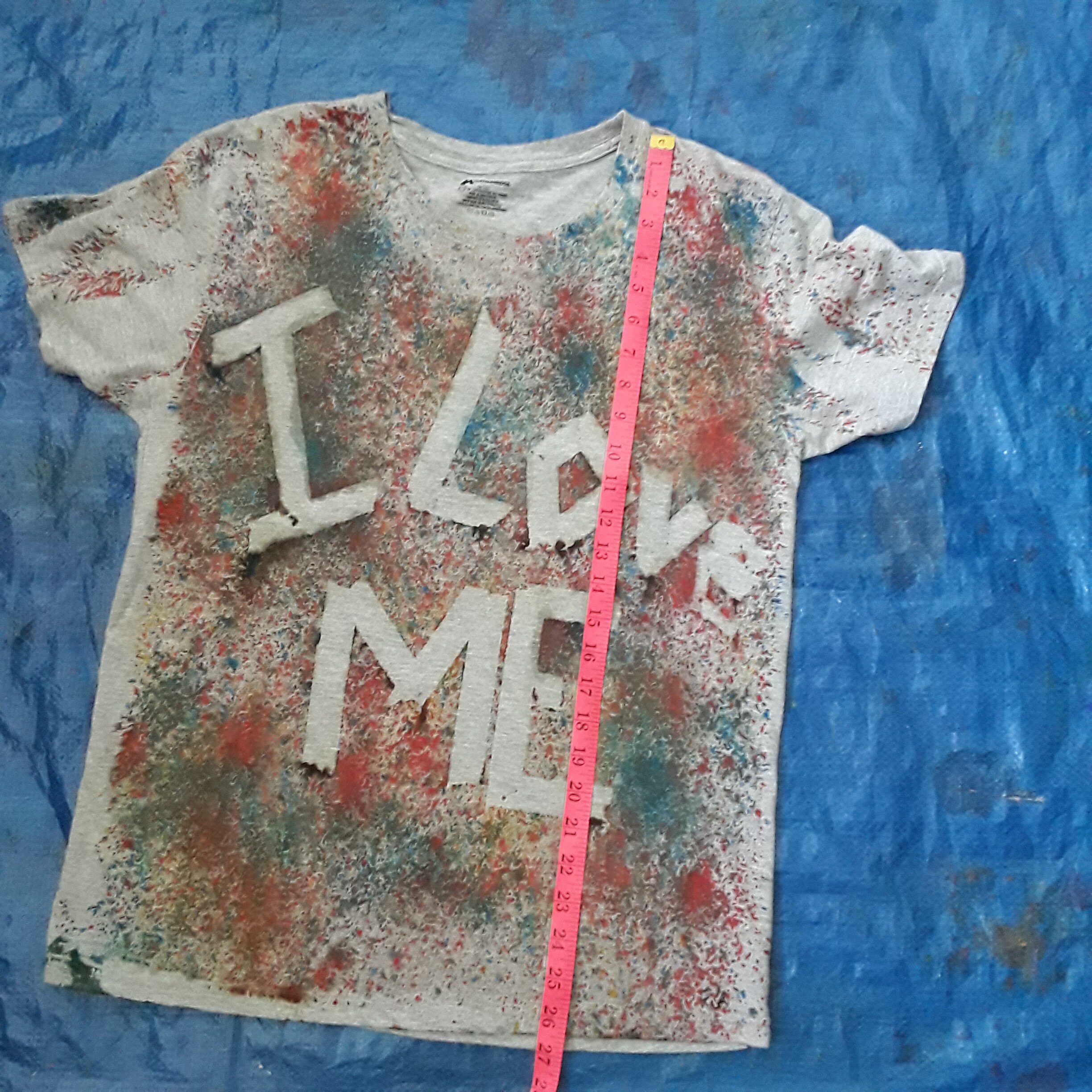 Graphic tshirt splatter paint tshirt messy art shirts Etsy