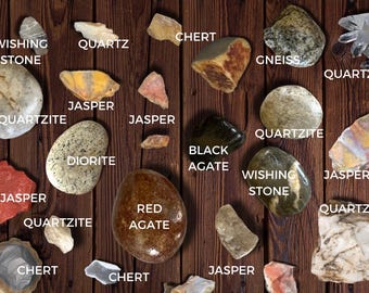 Hand Foraged Stones, Gemstones, Jasper, Quartz, Agate, Diorite, Gneiss, Chert, Quartzite, Basalt, Sandstone, Wishing Rocks, Pebbles, Onyx