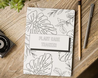 Plant Care Tracker Journal, Gardening Log Book, Houseplant Maintenance Planner, Softcover Notebook, Plant Profile Book