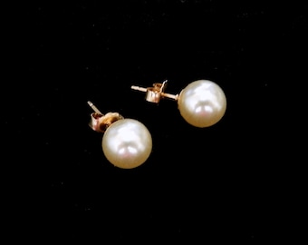 Pearl Stud Majorica - Etsy