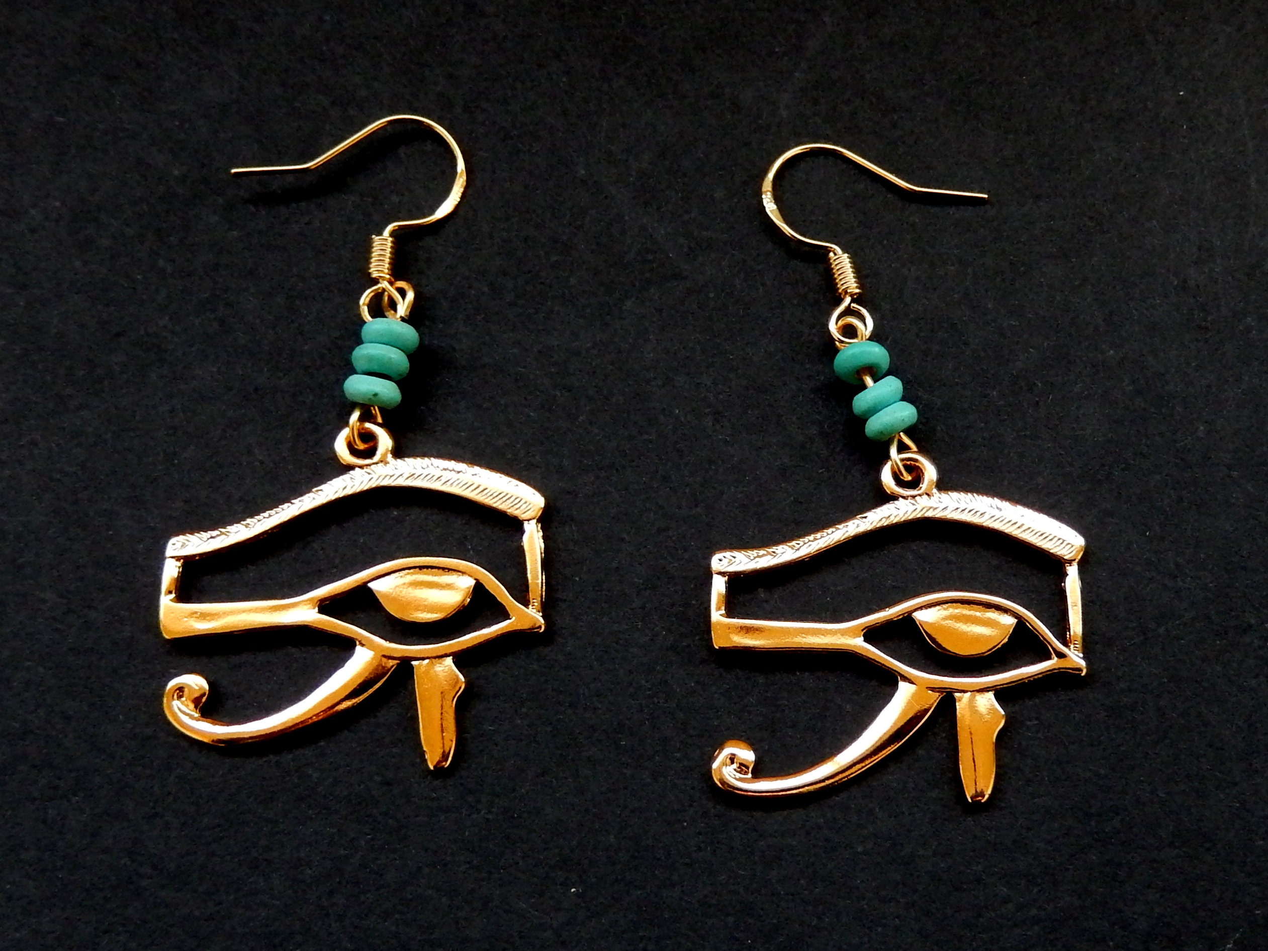 Eye of horus earrings deals