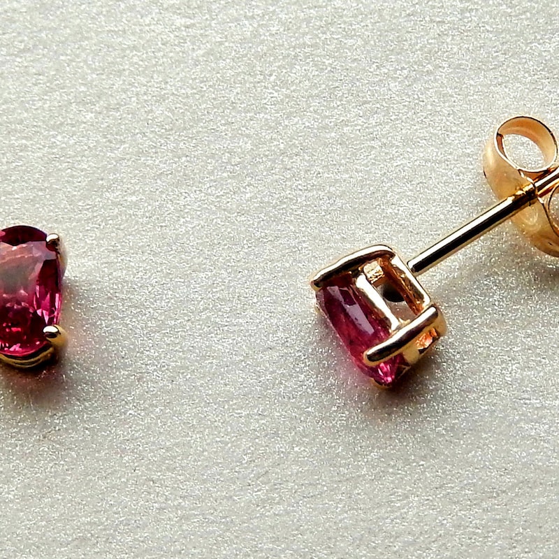 The Ruby Earrings in Gold