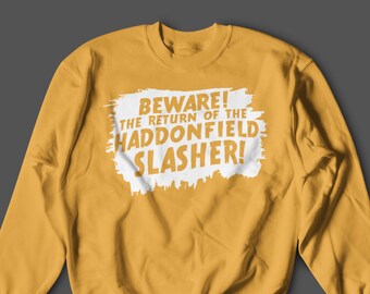 Haddonfield Slasher Retro Unisex Sweatshirt | Michael Myers Halloween Vintage Horror Film Crewneck