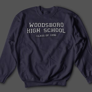 Woodsboro H.S. Class Of '96 Sweatshirt | Scream Ghostface Horror Movie Fan Unisex Crewneck