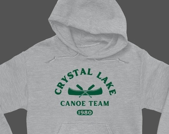 Camp Crystal Lake Canoe Team Hoodie | Unisex Crewneck Sweatshirt Friday The 13th Horror Apparel