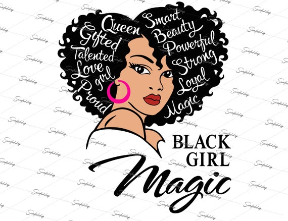 Black girl magic png African American png Afro Girl Melanin | Etsy