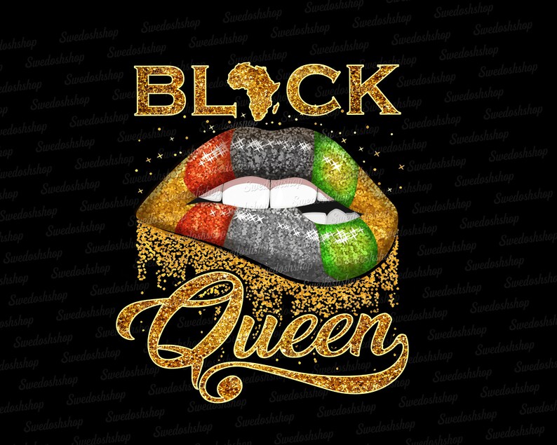 Download Black queen lips png Black Women Strong Black Queen png | Etsy