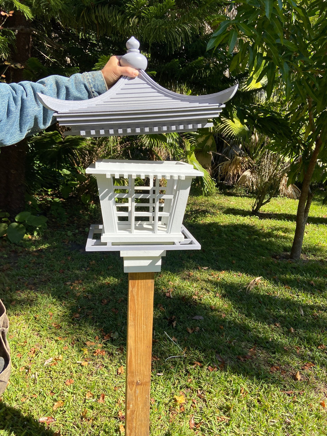 Japanese Birdfeeder/Birdhouse Cedar. Handmade Bird feeder Etsy