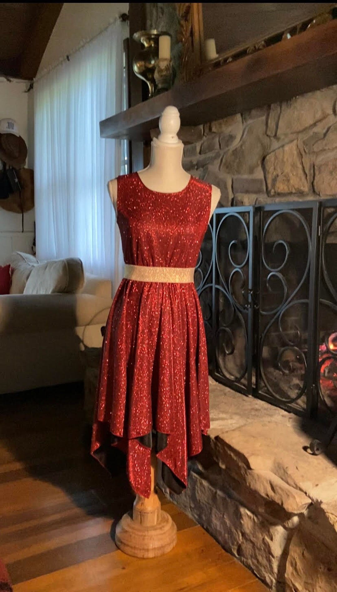 Women Liturgical Dance Costume Fire Ephod De Danza Praise Etsy