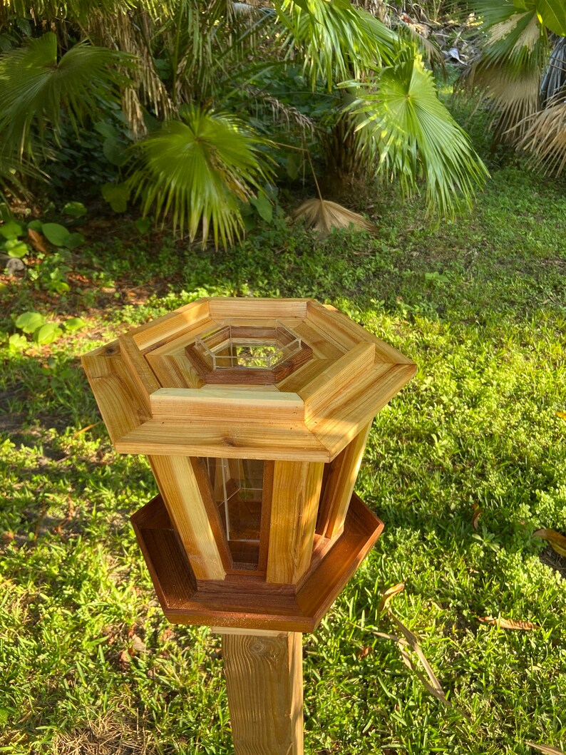 9x11 Base 9x22x20 ready for mounting onto a 4x4 post Cedar exterior