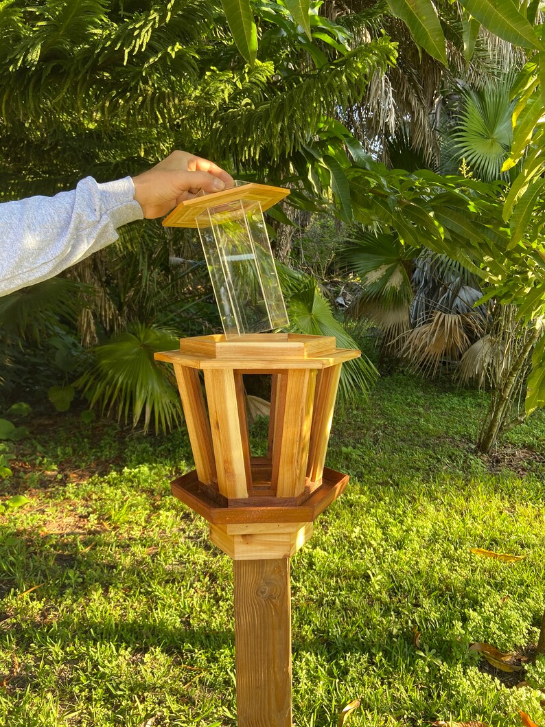 9x11 Base 9x22x20 ready for mounting onto a 4x4 post Cedar exterior