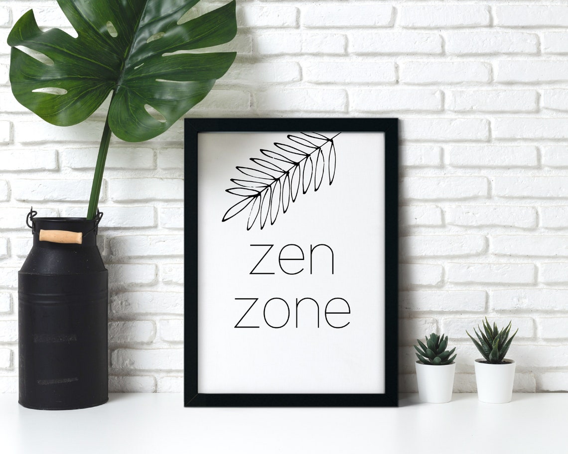 Zen Zone Zen Wall Art Zen Poster Spiritual Poster Etsy