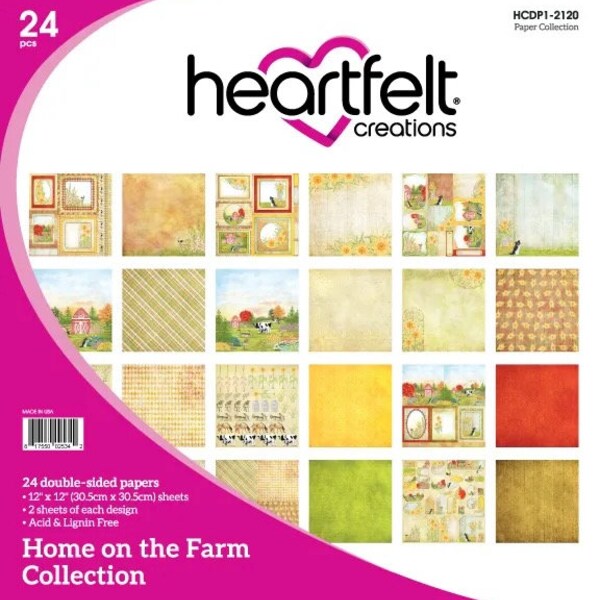 Heartfelt Creations On the Farm Collection Paper Pad