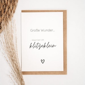 Geschenkkarte "Grosse Wunder"
