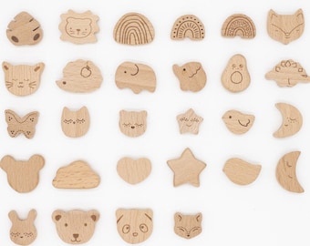 Motif bead beechwood 28 motifs