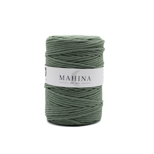 MAHINA yarn 4 mm twisted jade green 200 m