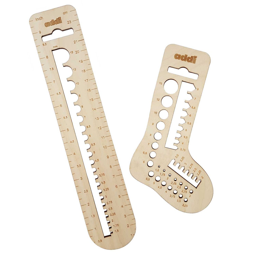 Addi Wooden Needle Measuring Set 