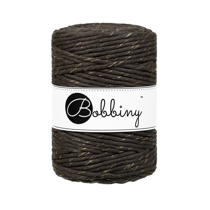 Bobbiny Macrame Yarn mm twisted Golden Espresso 100 m