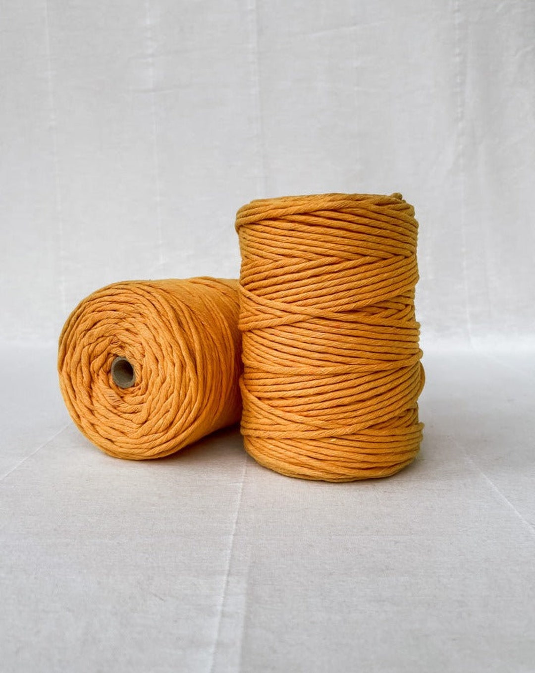 Macramé Yarn soft 4 Mm Twisted Mango 200 M Etsy