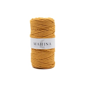 MAHINA yarn 4 mm twisted Mango 100 m